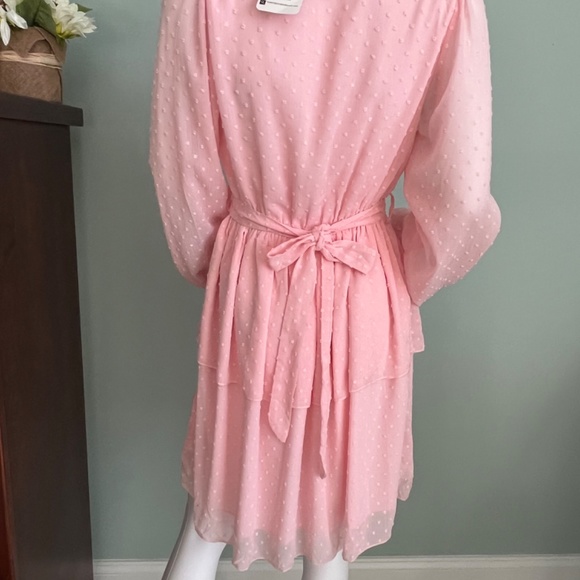 NWT Peach Love California Pink Fit & Flare Mini Dress S - Picture 2 of 12